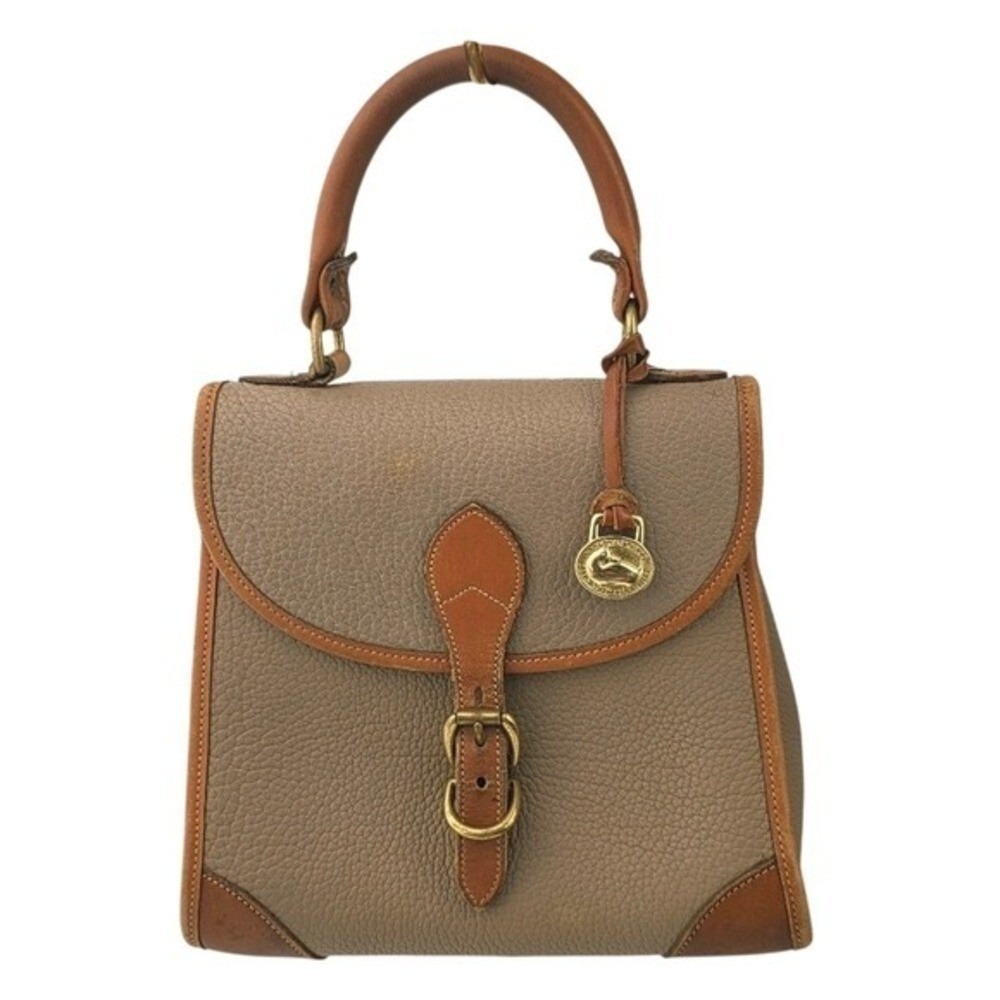 Dooney & Bourke All-Weather Leather R48 Top Handle Satchel Bag Vintage Bone Tan